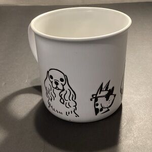 White Dog-Print Ceramic Mug - Pets Dog Design